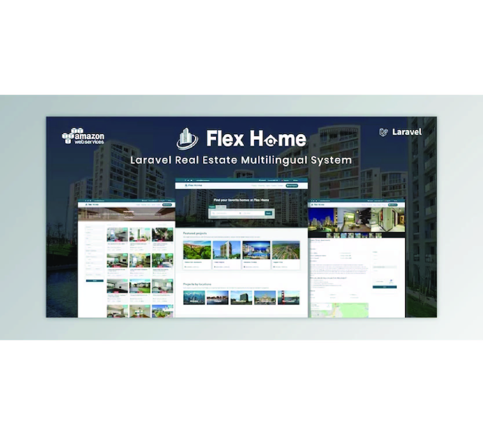Flex Home - Laravel 房地产多语言系统
